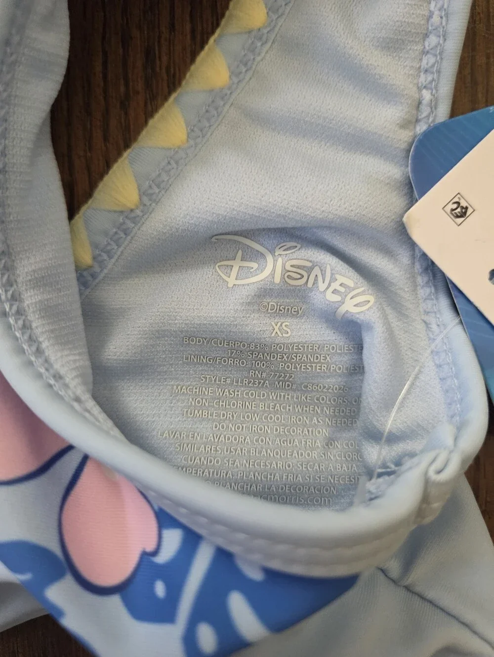 New Disney Stitch XS 4/5 Tankini Swimsuit